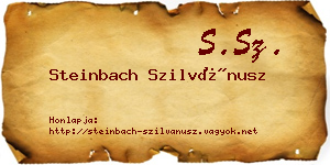 Steinbach Szilvánusz névjegykártya